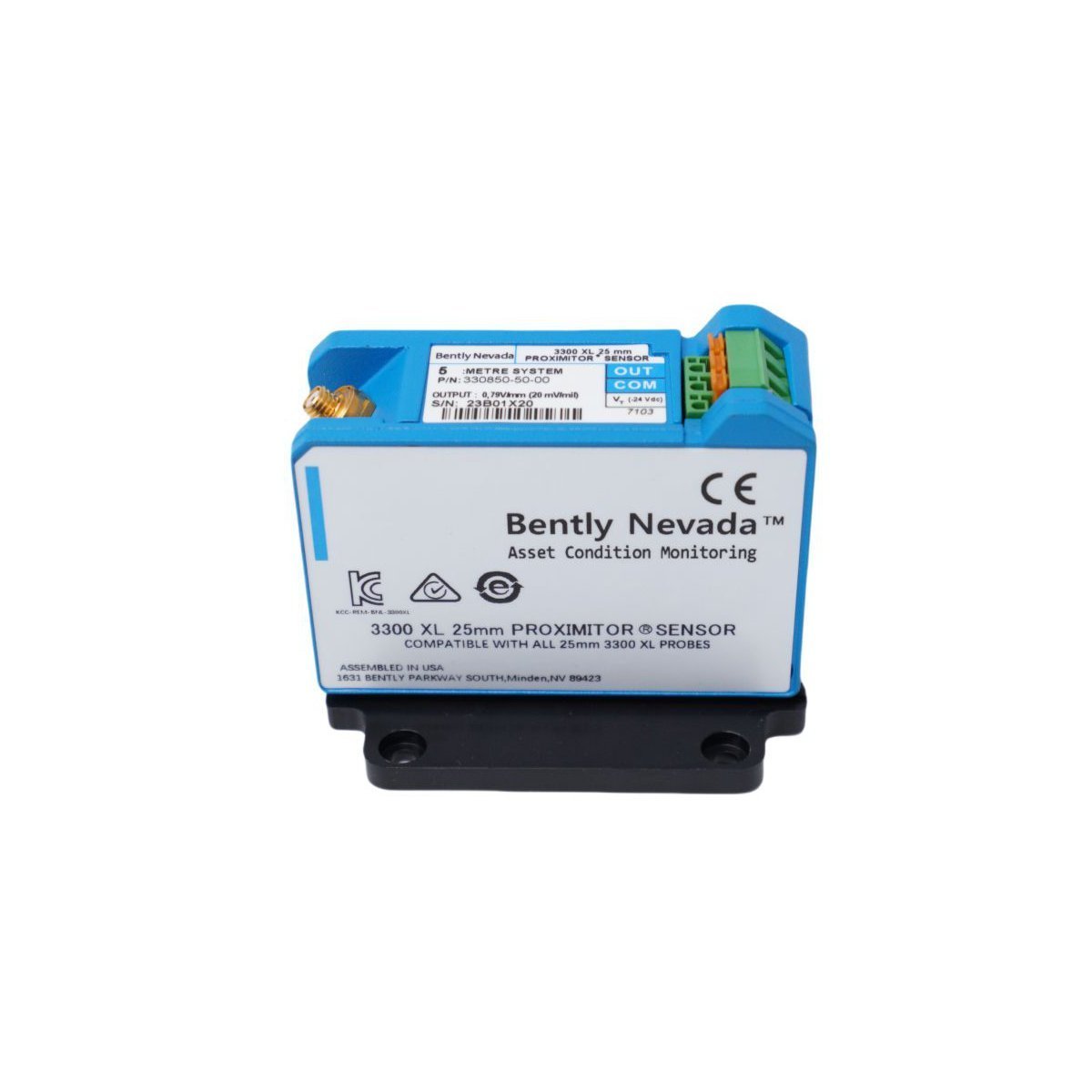 330850-50-00 Bently Nevada 3300 XL 25mm Proximitor Sensor