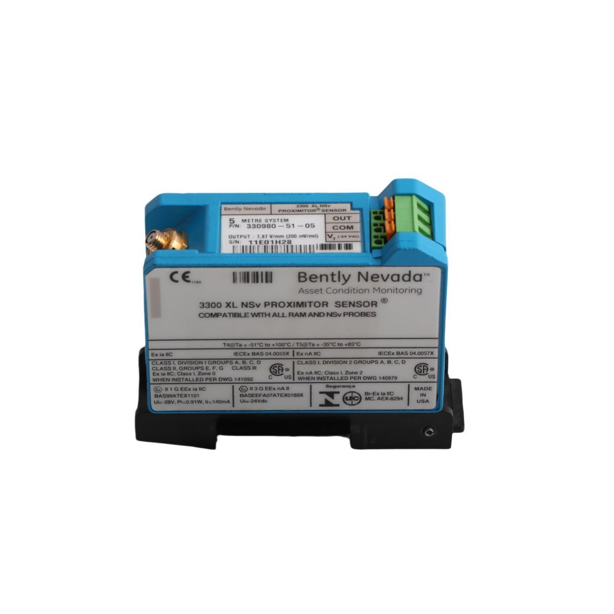 330980-51-05 Bently Nevada 3300 NSv Proximitor Sensor