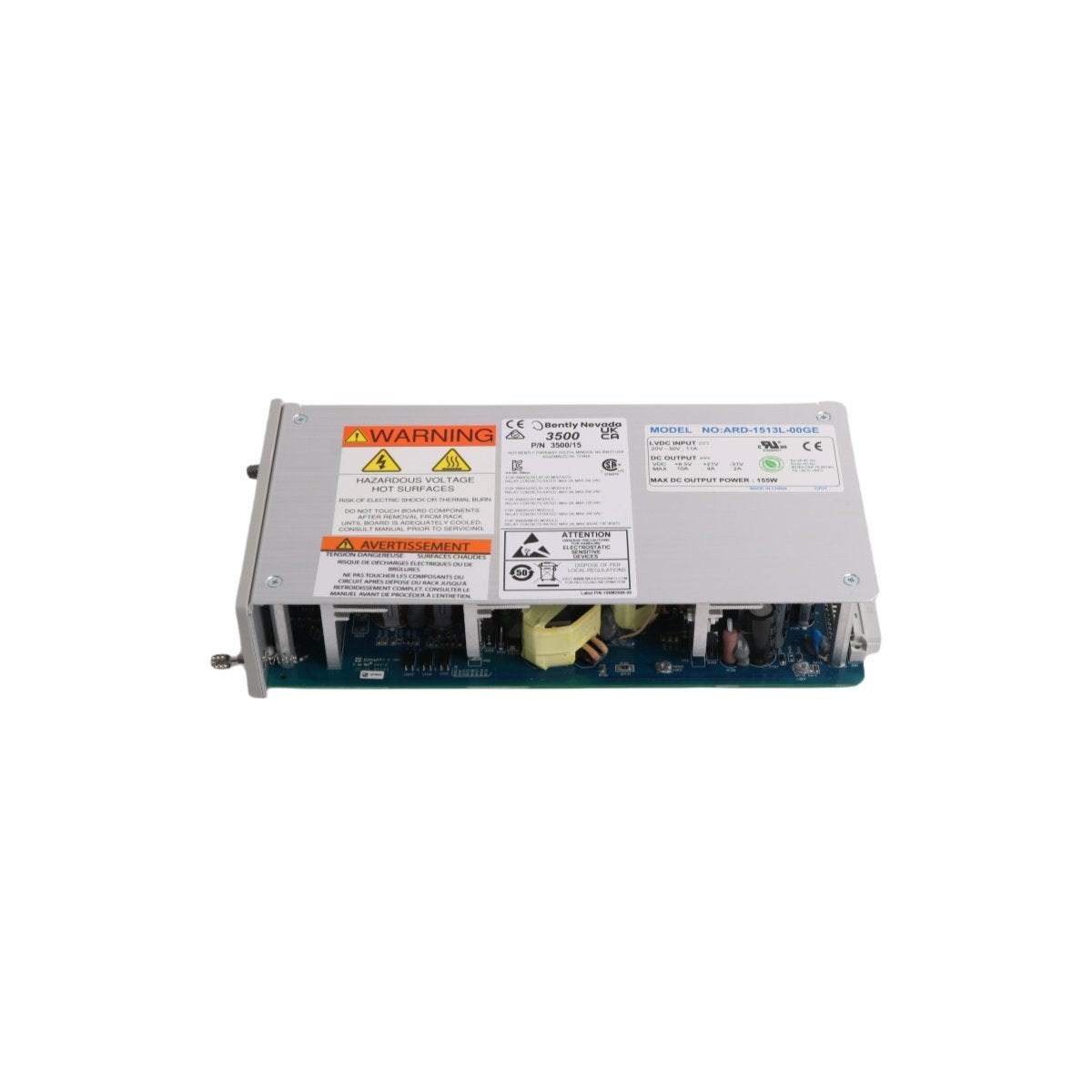 Bently Nevada 3500/15 114M5330-01 Low Voltage DC Power Input Module