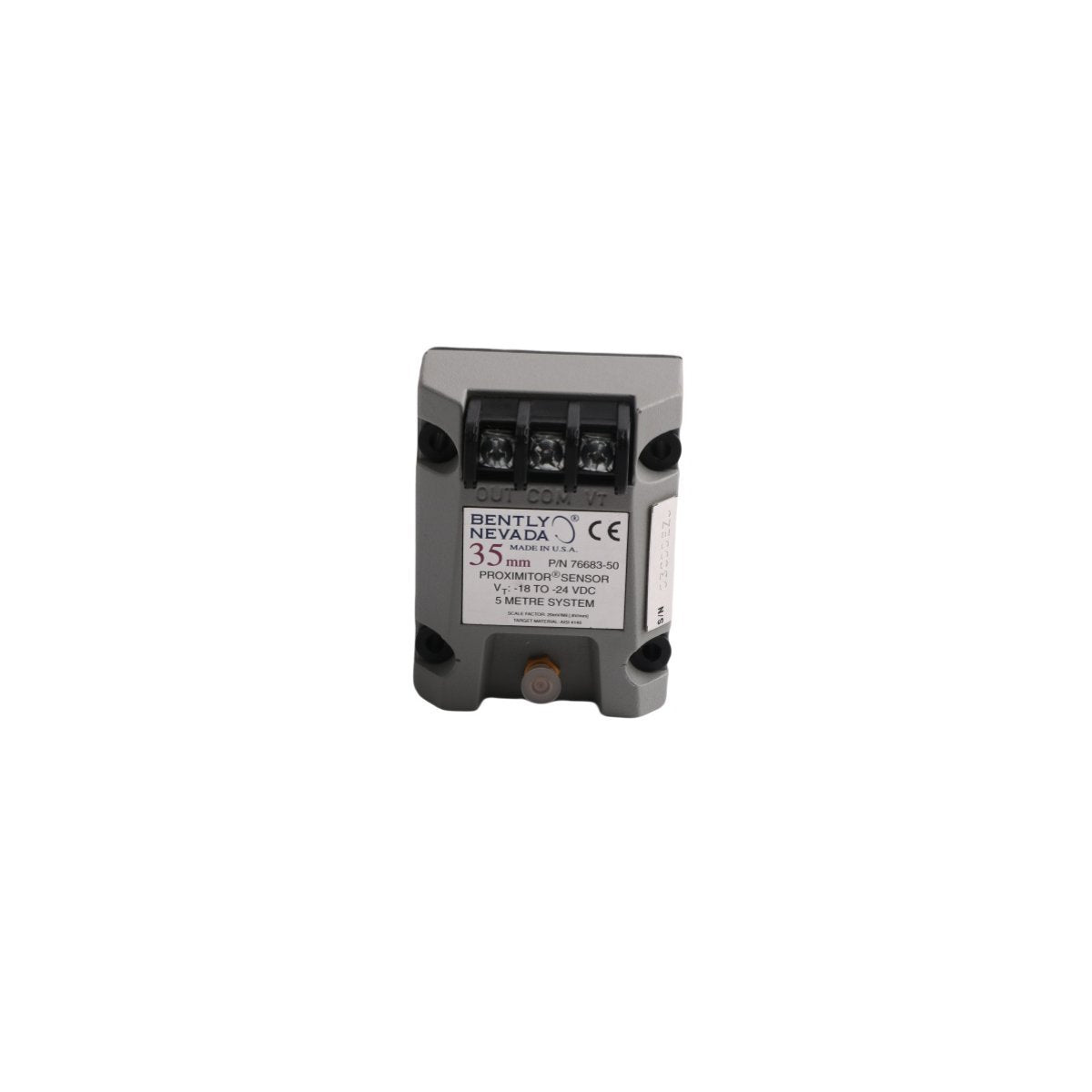 76683-50 Bently Nevada Sensor de proximidad de 35 mm Serie 3000