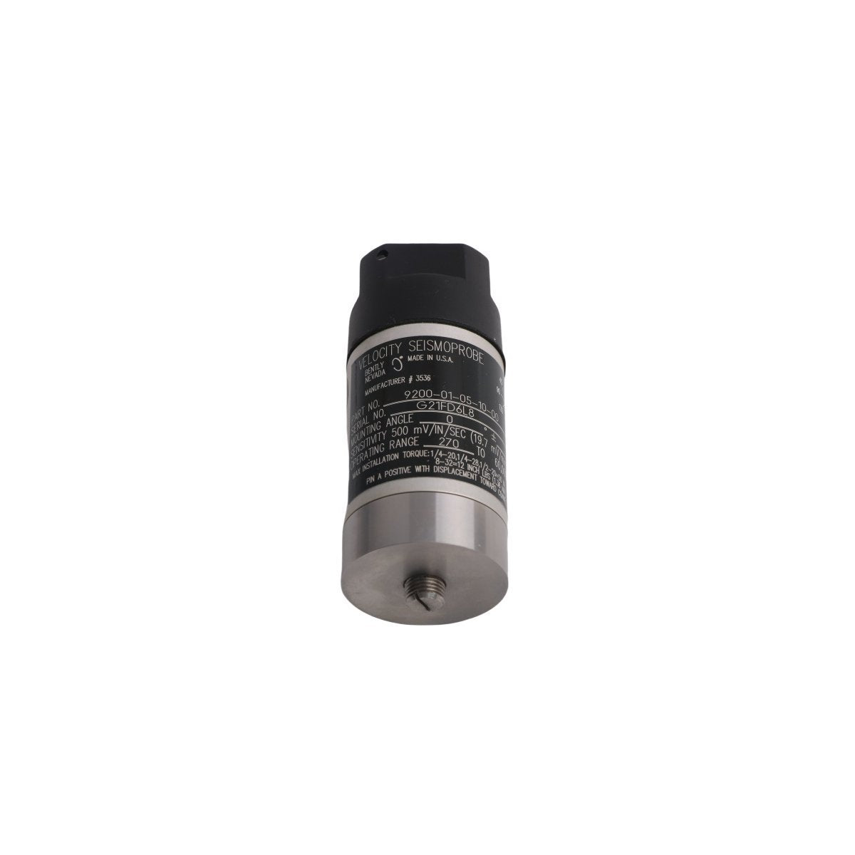 9200-01-05-10-00 Bently Nevada Seismoprobe Velocity Transducer