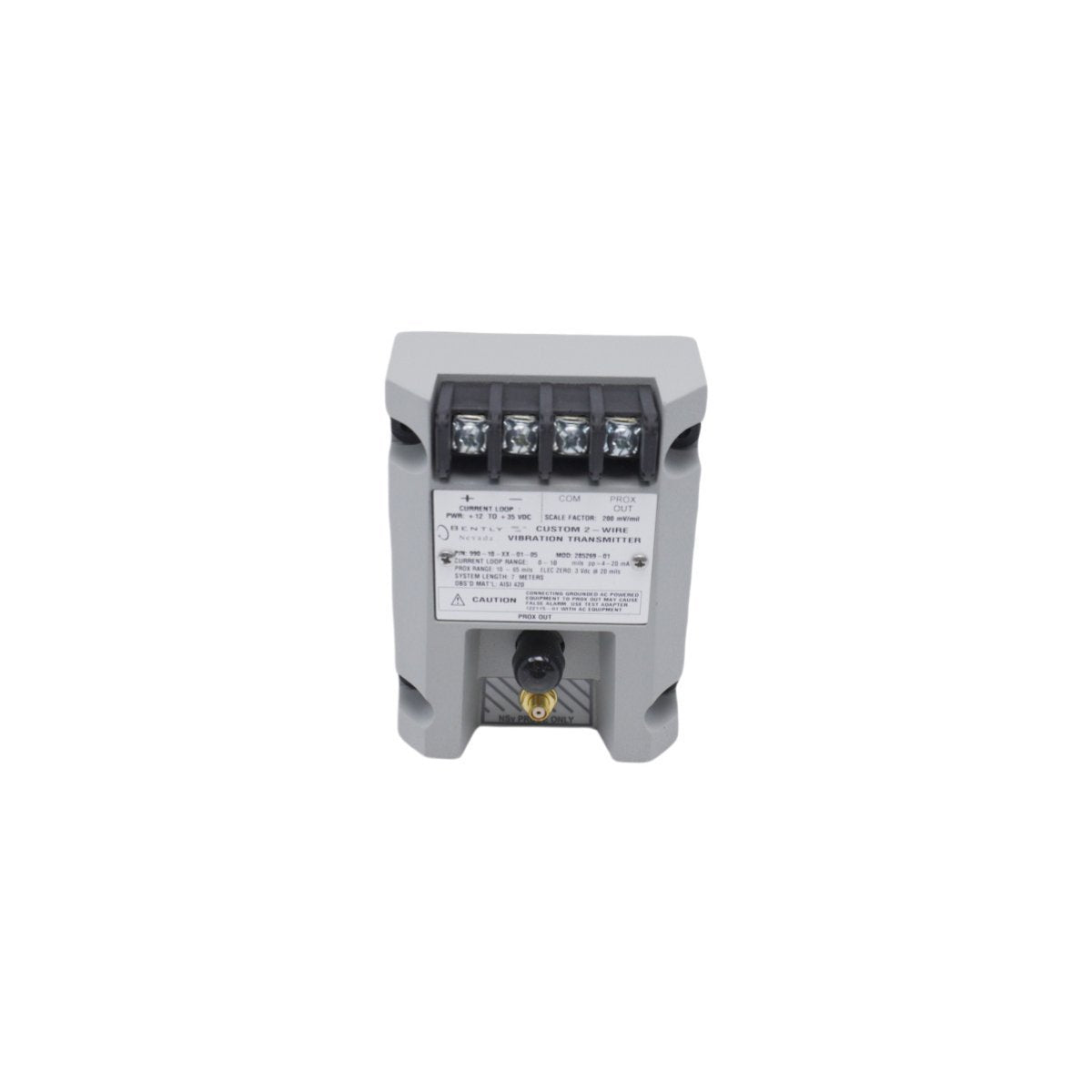 990-10-XX-01-05 MOD:285269-01 Bently Nevada 2-Wire Vibration Transmitter