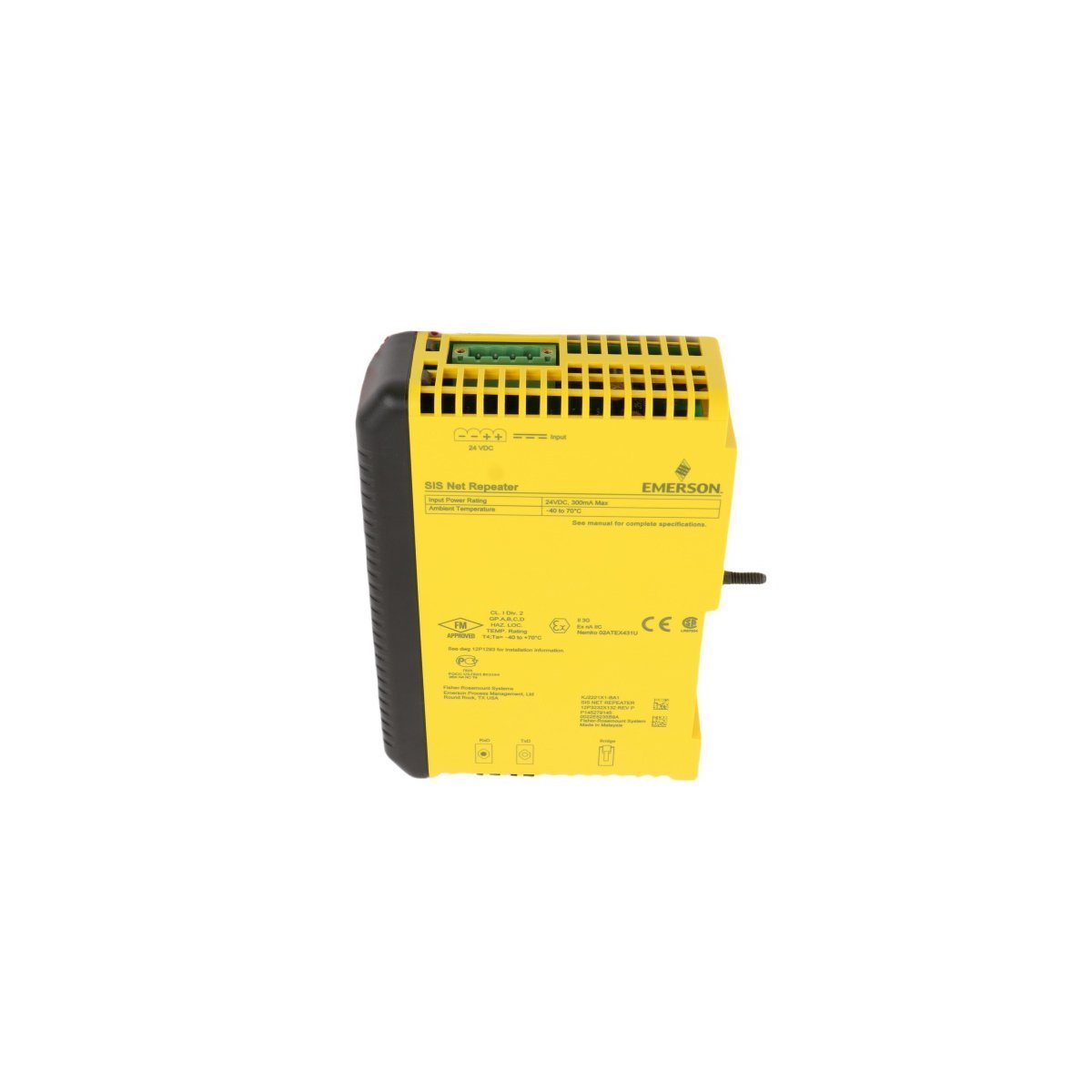 Emerson KJ2221X1-BA1 DeltaV SISNet Repeater Module 12P3232X132 VS6002
