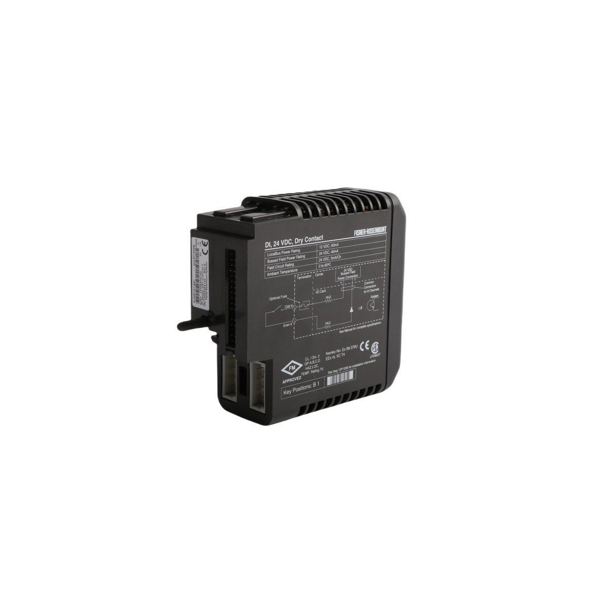 12P0550X142 Emerson KJ3001X1-BB1 وحدة إدخال تلامس جاف من DeltaV