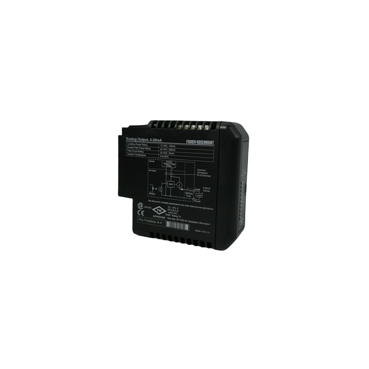 12P0683X082 Emerson KJ3002X1-BB1 DeltaV 8-Channel Analog Output Module