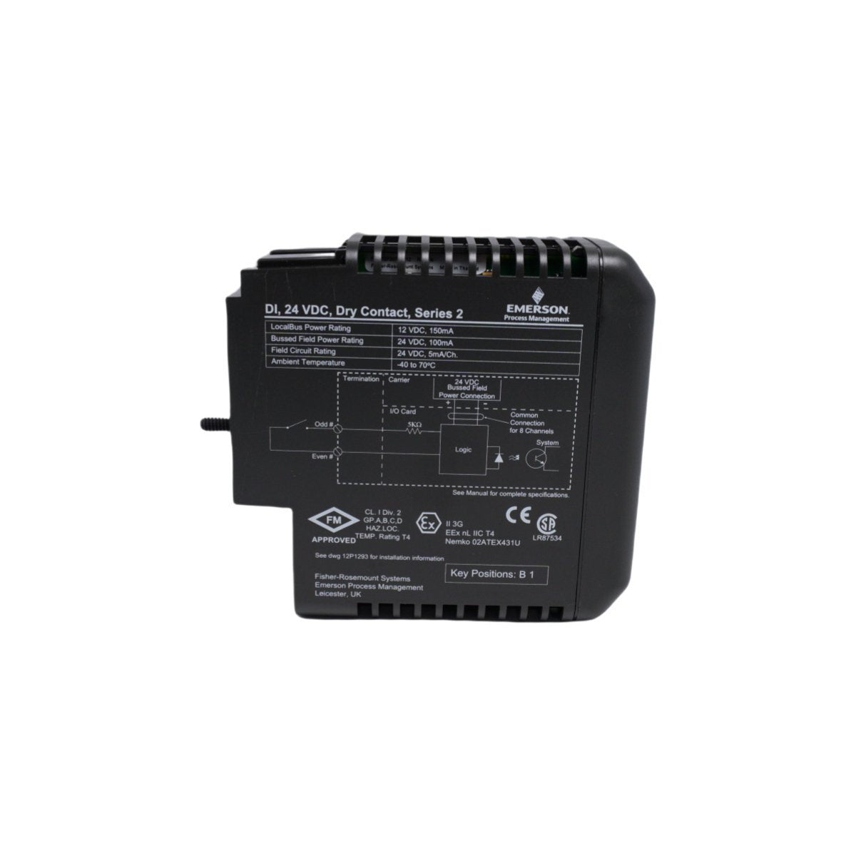 Emerson KJ3201X1-BA3 DeltaV SIS Digital Input 24V DC Card