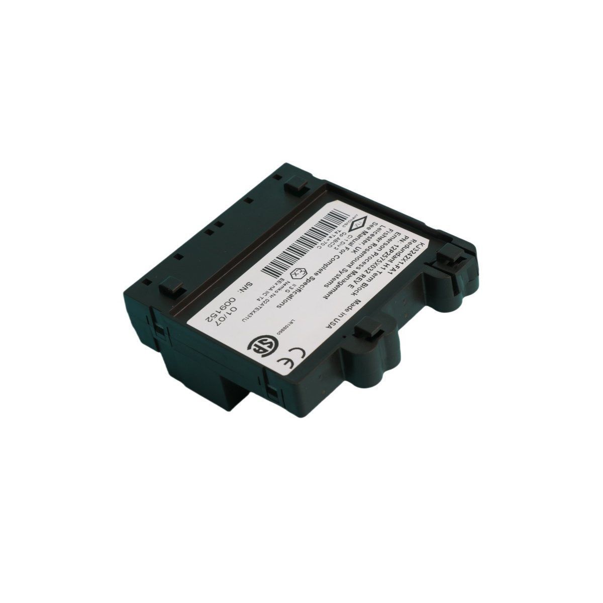 KJ3242X1-FA1 12P2575X032 Emerson DeltaV Redundant H1 Terminal Block