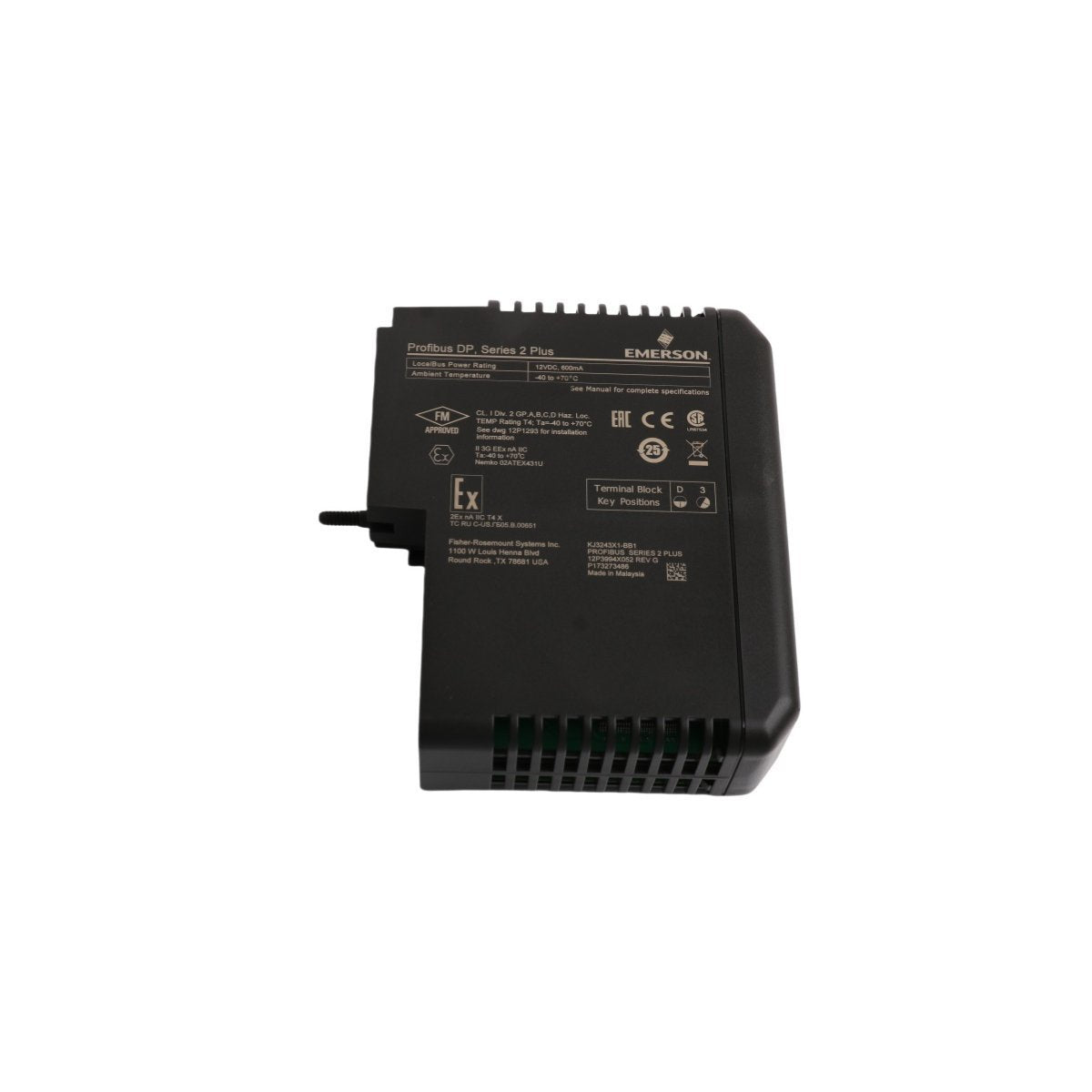 Emerson KJ3243X1-BB2 DeltaV M-Series Profibus DP Interface Card