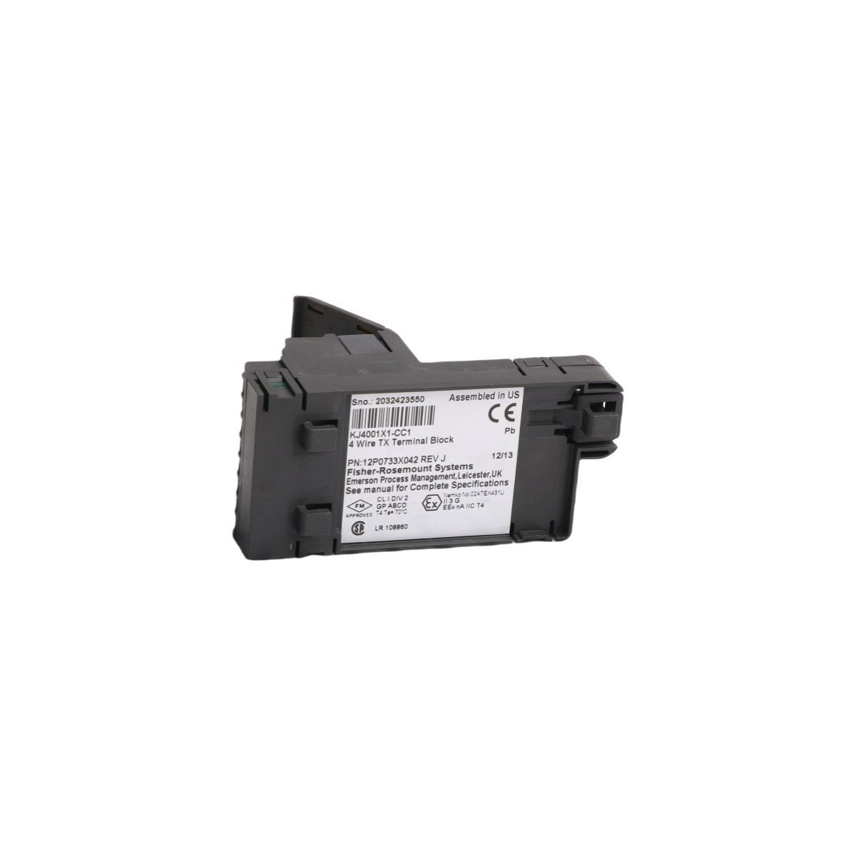 12P0733X042 Emerson KJ4001X1-CC1 كتلة طرفية رباعية الأسلاك DeltaV M-Series