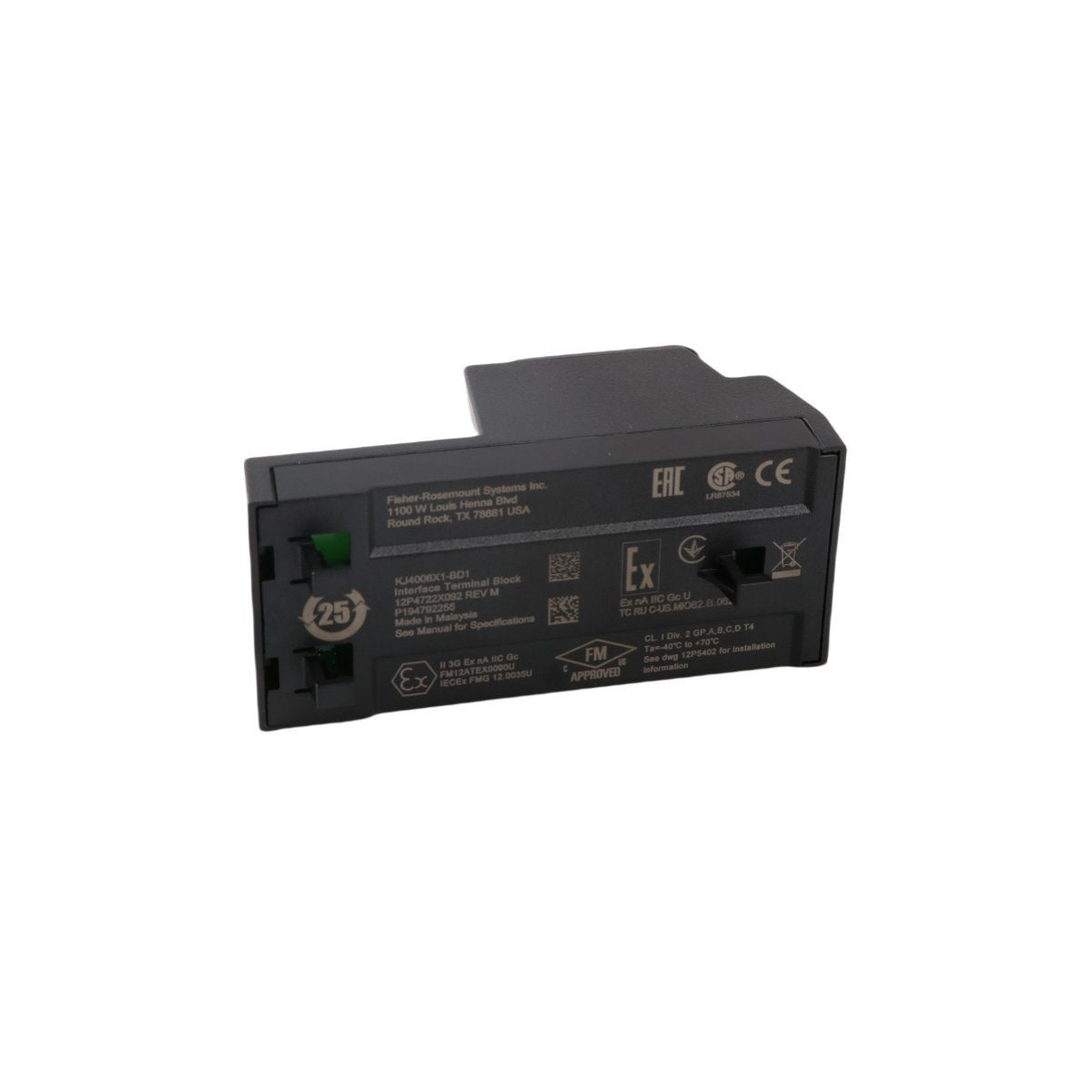 Emerson KJ4006X1-BB1 12P4721X112 DeltaV 8-Channel Terminal Block