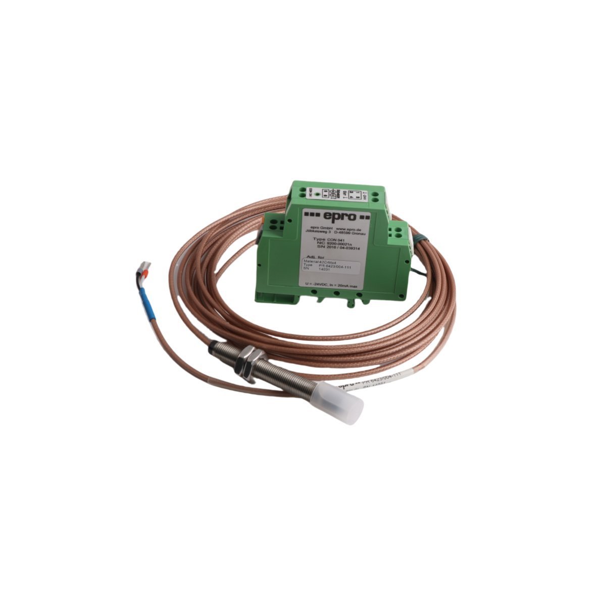 Speed Probe Sensor - Emerson PR6423/004-111 CON041 EPRO Signal Converter