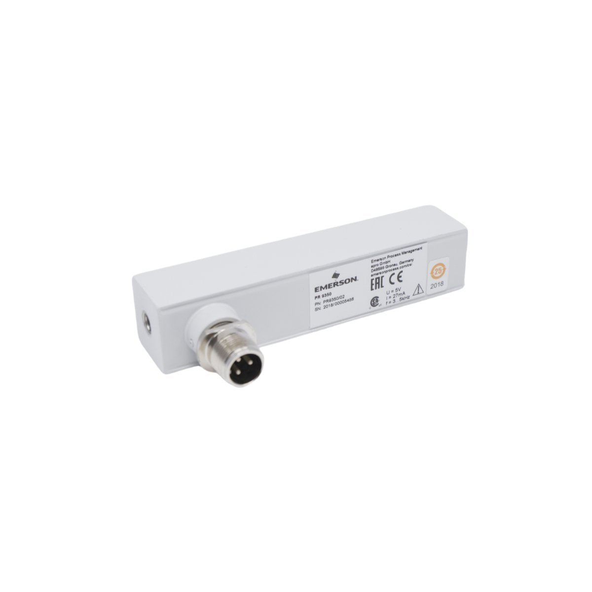 Emerson PR9350/02 EPRO Cylinder Expansion Linear Displacement Transducer