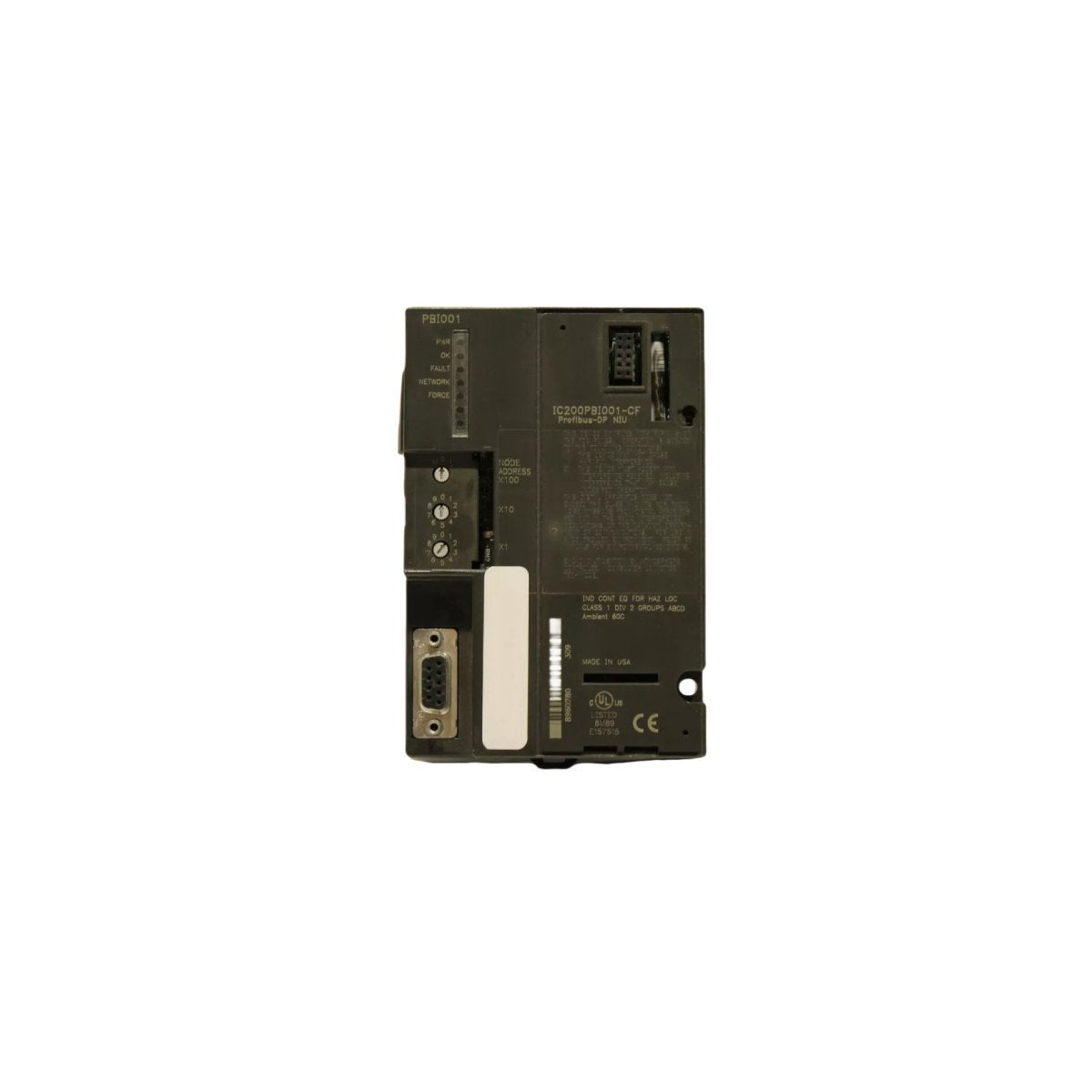 Unidad de Interfaz de Red Profibus-DP IC200PBI001 | Esclavo de E/S Remota VersaMax de GE Fanuc
