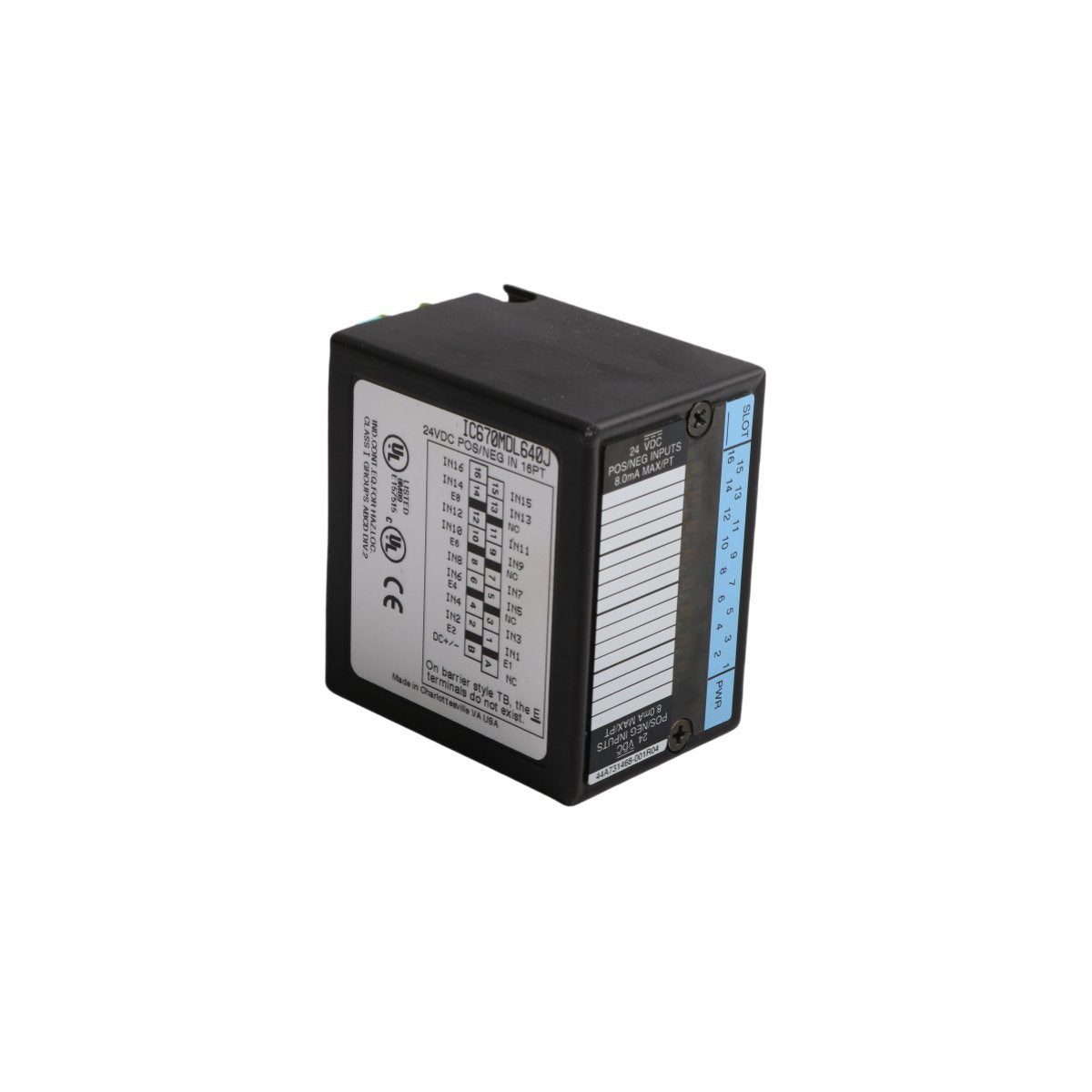IC670MDL640 24VDC 16-Channel Discrete Input Module | GE Fanuc
