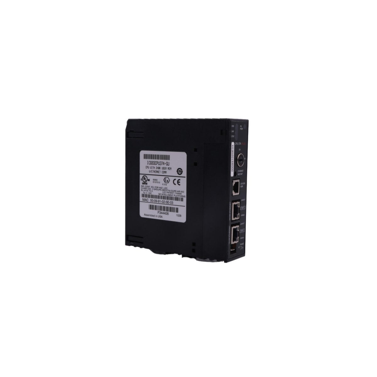 IC693CPU374 وحدة المعالج المدمجة بوحدة المعالجة المركزية إيثرنت من سلسلة GE 90-30