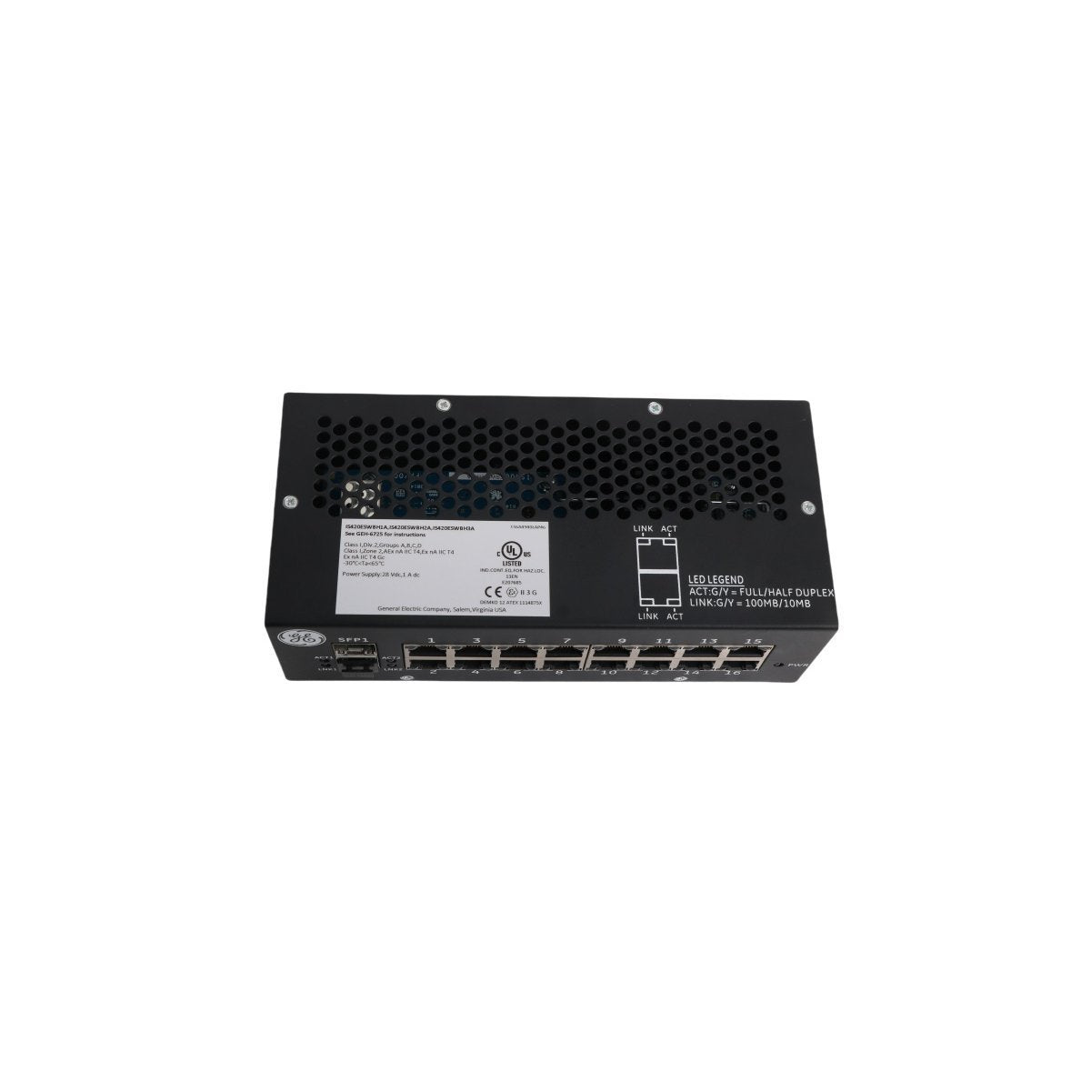 IS420ESWBH1A General Electric Mark VIe Ethernet IONet Switch 10/100Base-TX