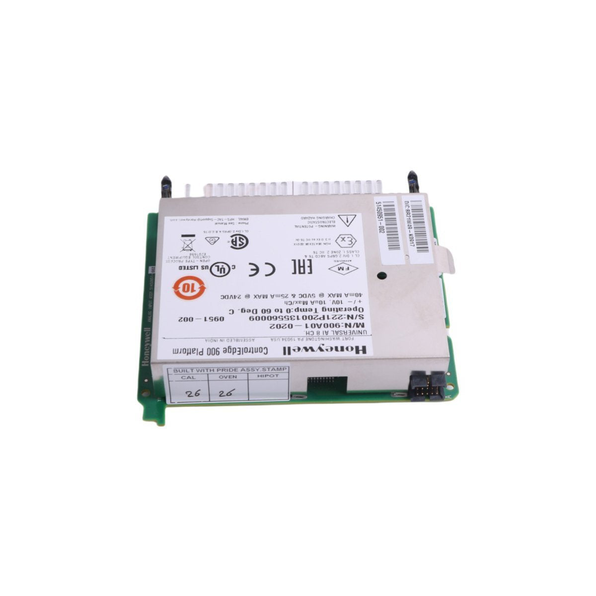 900A01-0202 Honeywell 8-Channel Analog Input Card HC900 Series