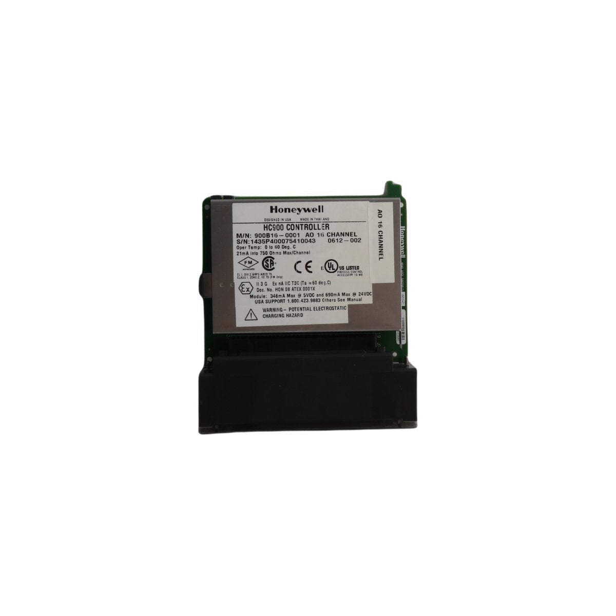 900B16-0202 Honeywell 16-Channel Analog Output Module Experion PKS