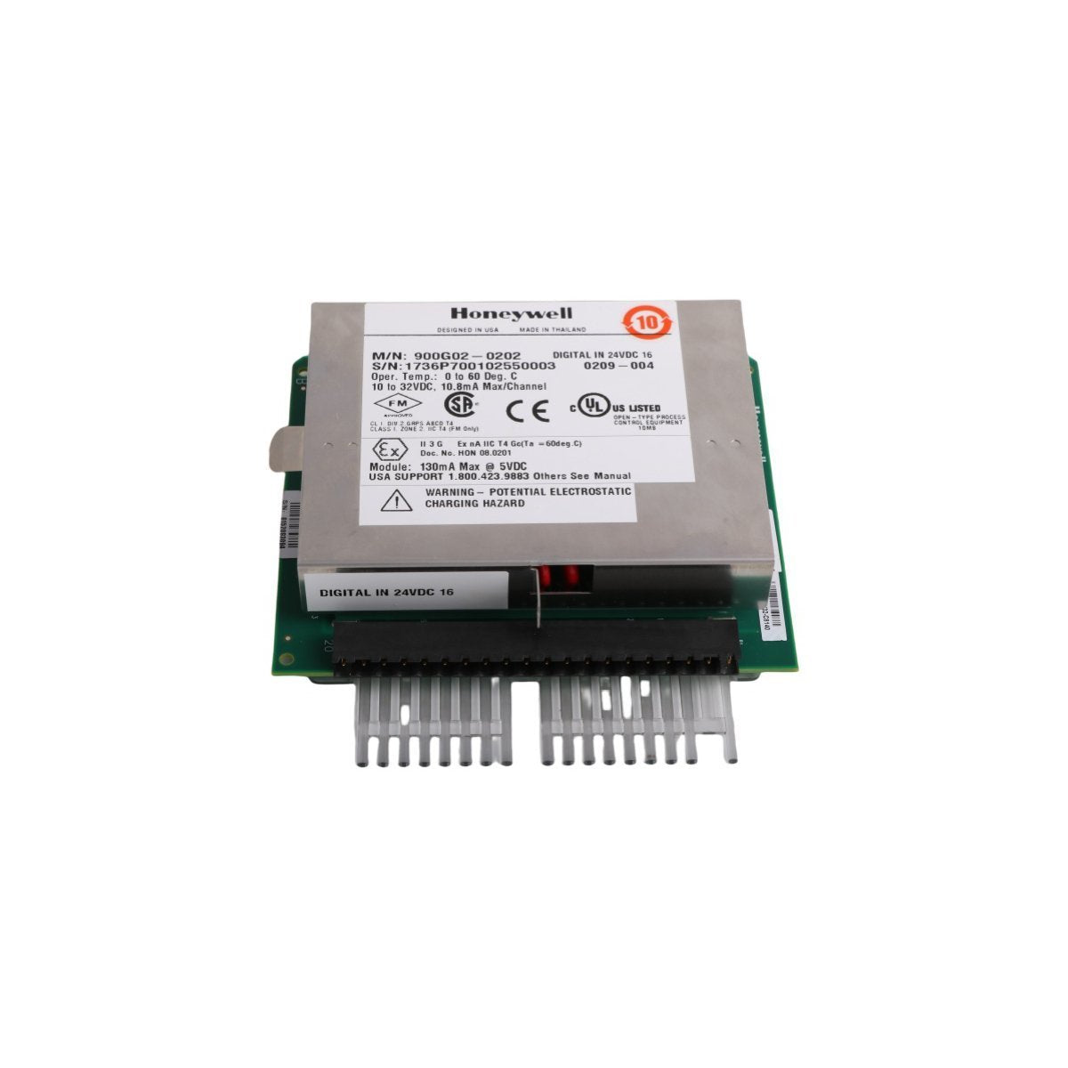 900G02-0202 Honeywell 16-Channel Digital Input Module Experion PKS ControlEdge