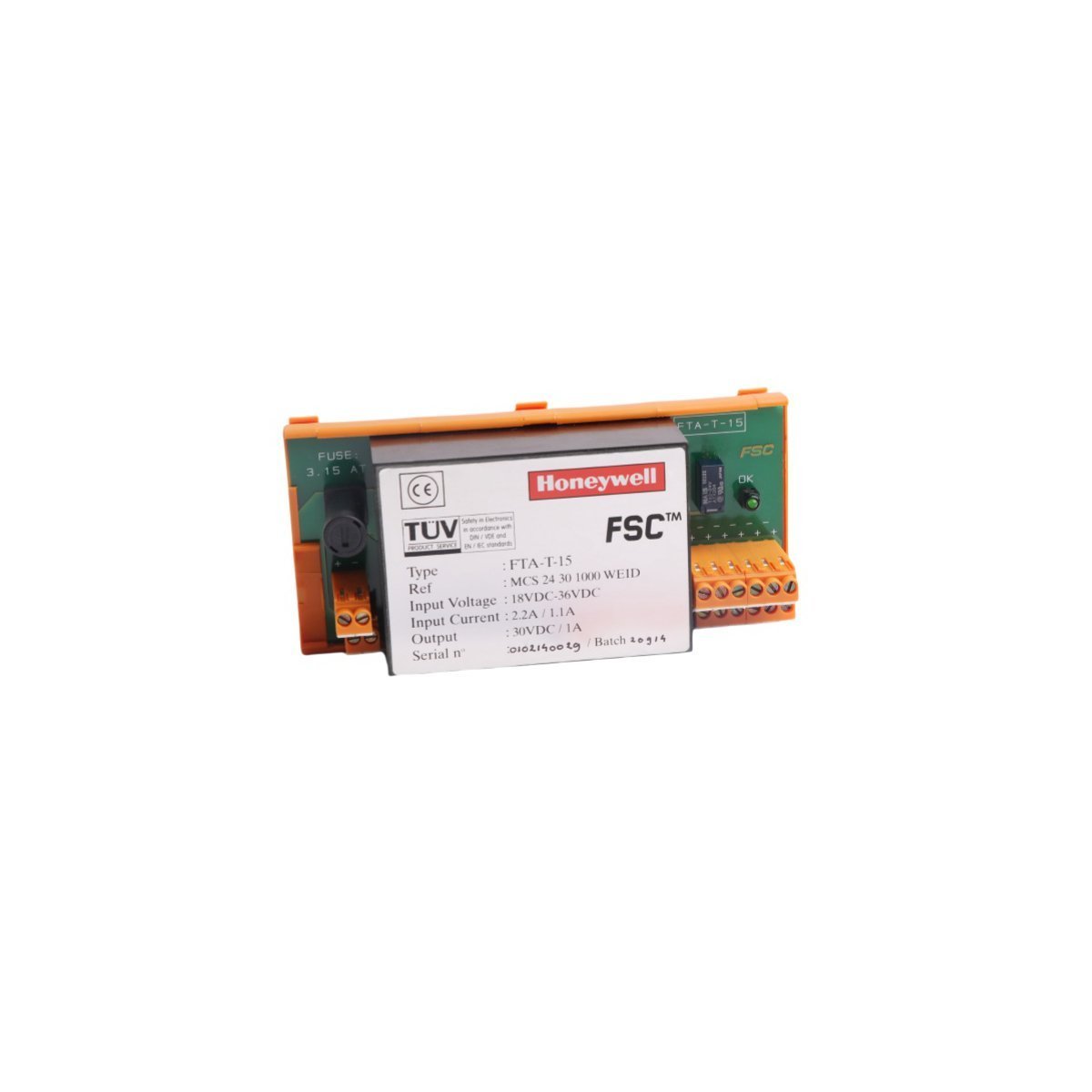FTA-T-15 Honeywell FSC System Digital Input Field Termination Assembly