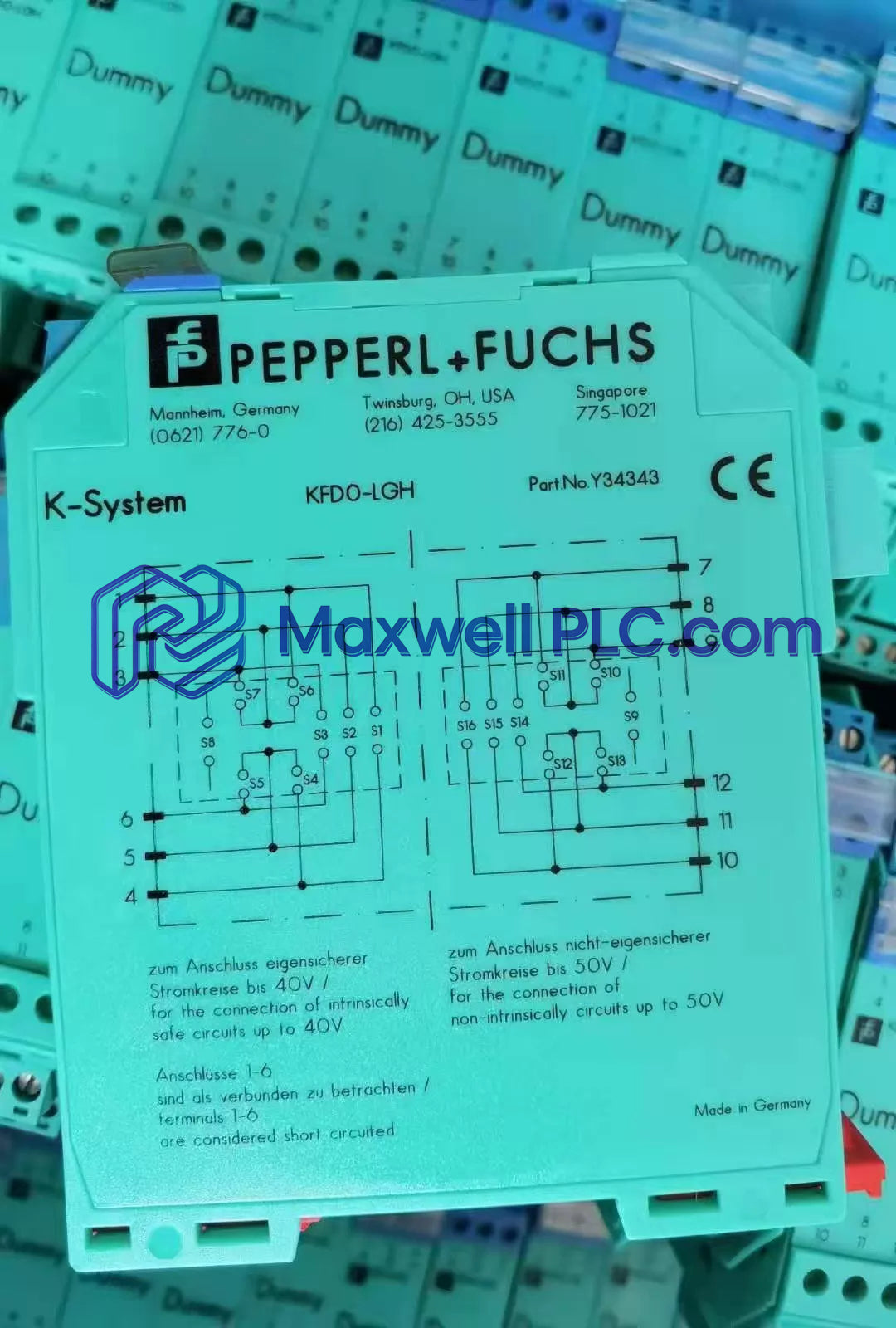 Barrera de marcador de posición Pepperl+Fuchs KFD0-LGH K-System