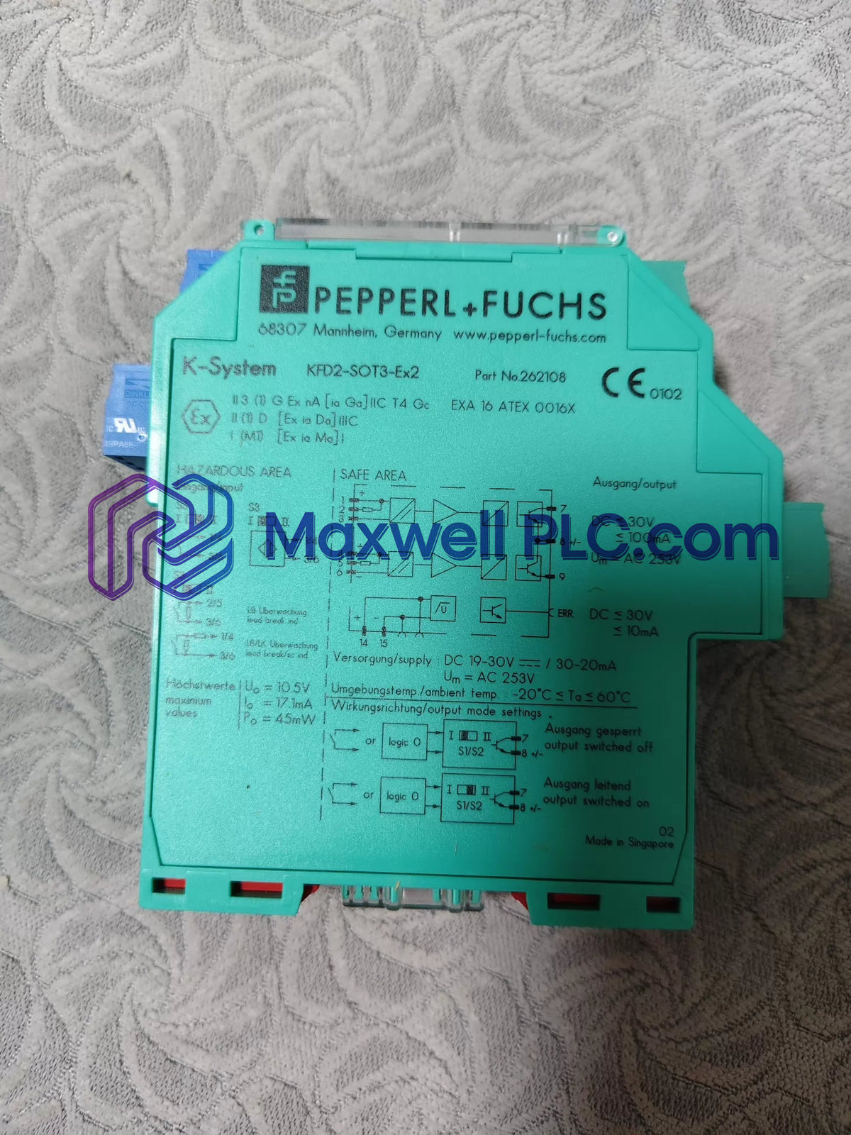 Amplificador de conmutador Pepperl+Fuchs KFD2-SOT3-Ex2 K-System