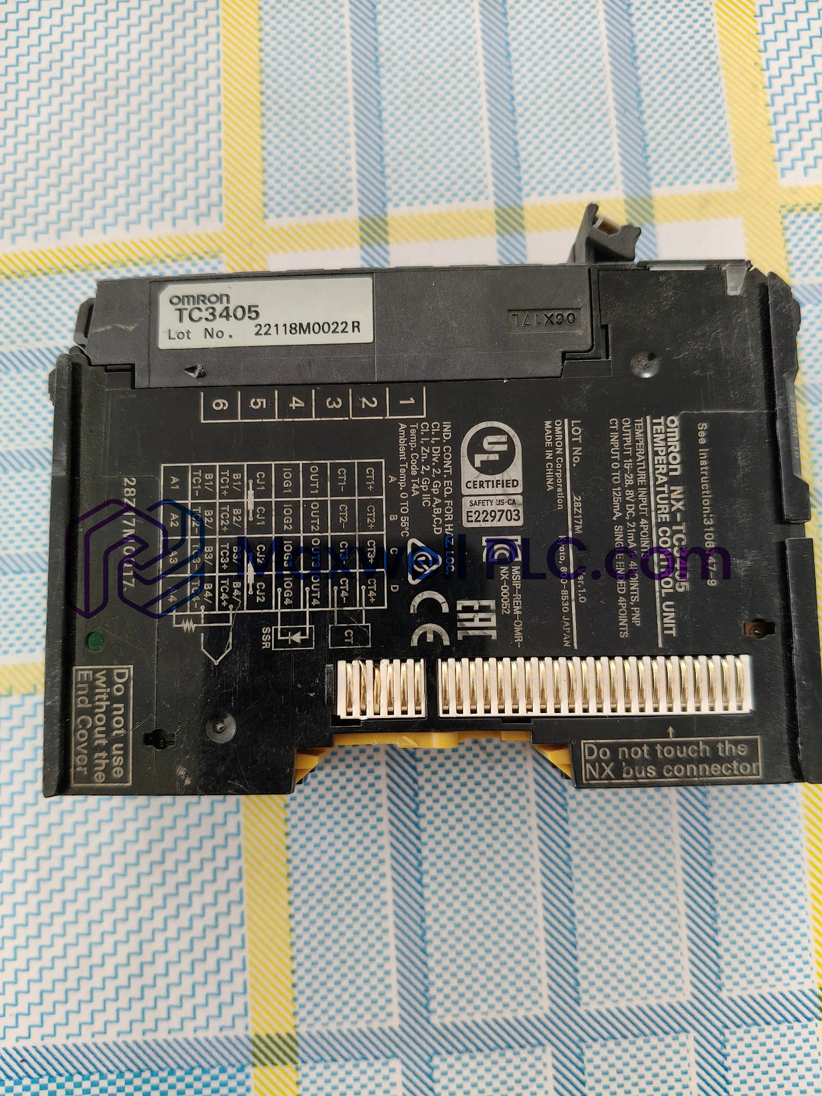 Unidad de control de temperatura Omron NX-TC3405 serie NX