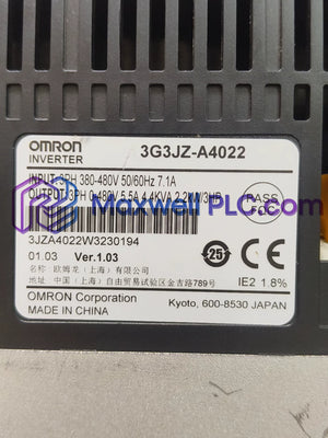 3G3JZ-A4022 | Omron | Inversor inteligente y fácil de usar, serie SYSDRIVE 3G3JZ, trifásico 400 V CA, 2,2 kW