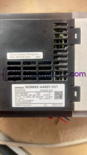 3G3MX2-A4007-ZV1 | أومرون | عاكس متعدد الوظائف صغير الحجم سلسلة MX2