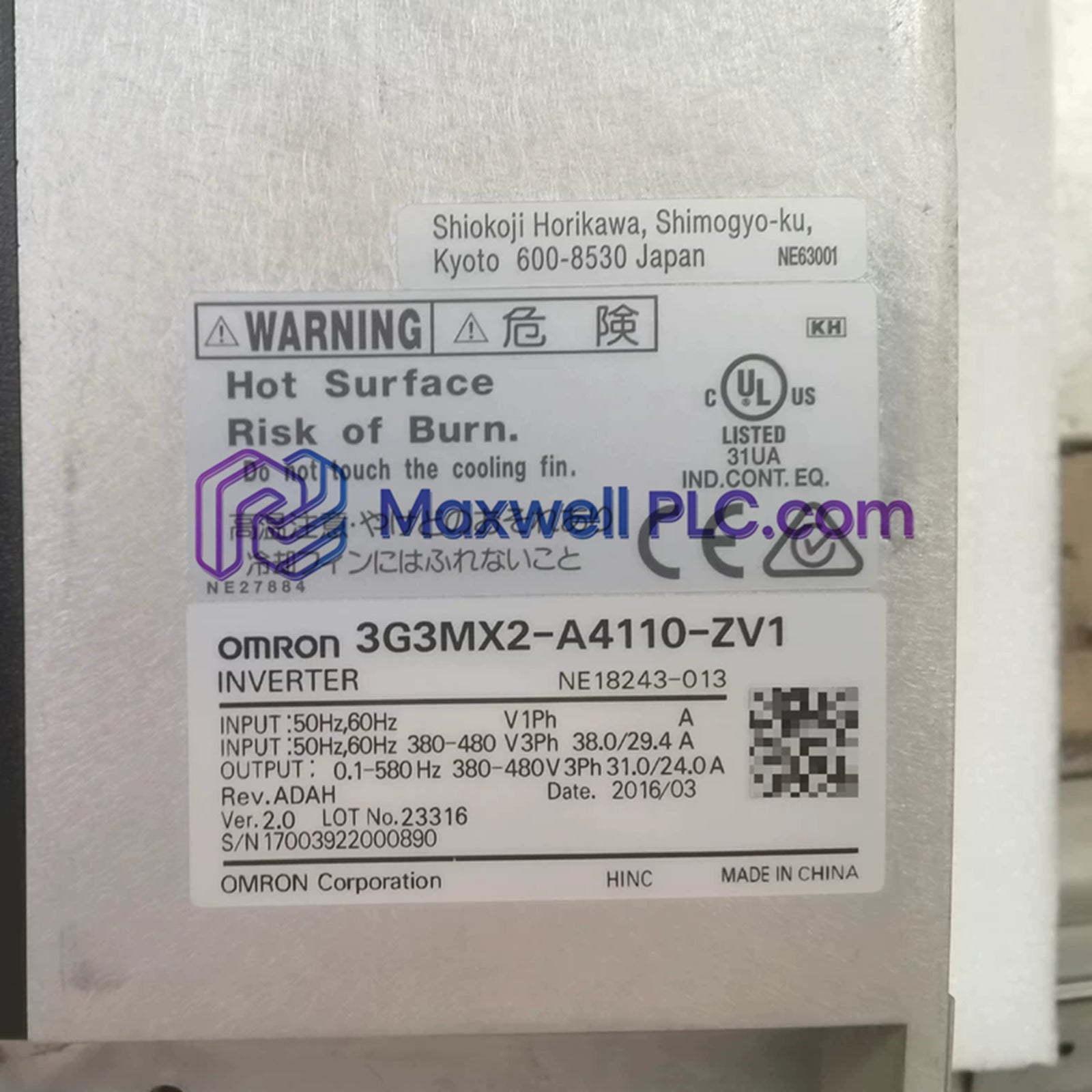 3G3MX2-A4110-ZV1 | Omron | Variador compacto multifunción serie MX2