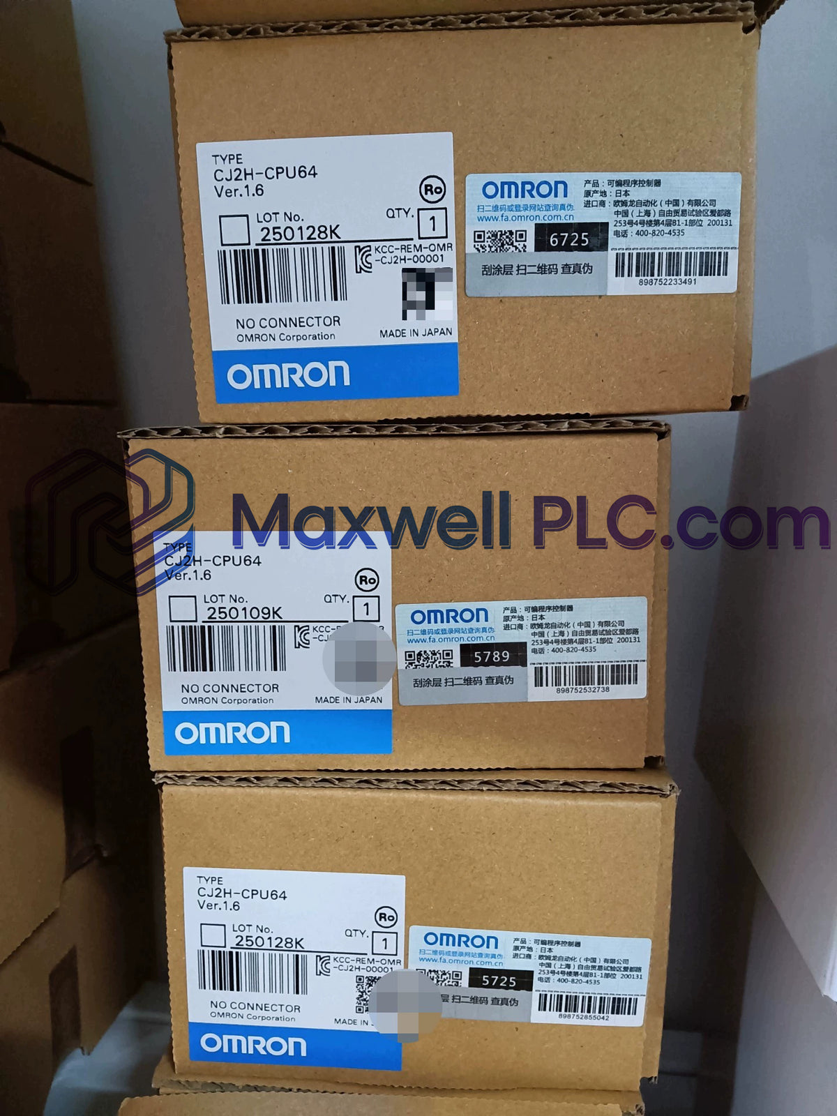 CJ2H-CPU64 Omron CJ2 Family Programmable Logic Controller