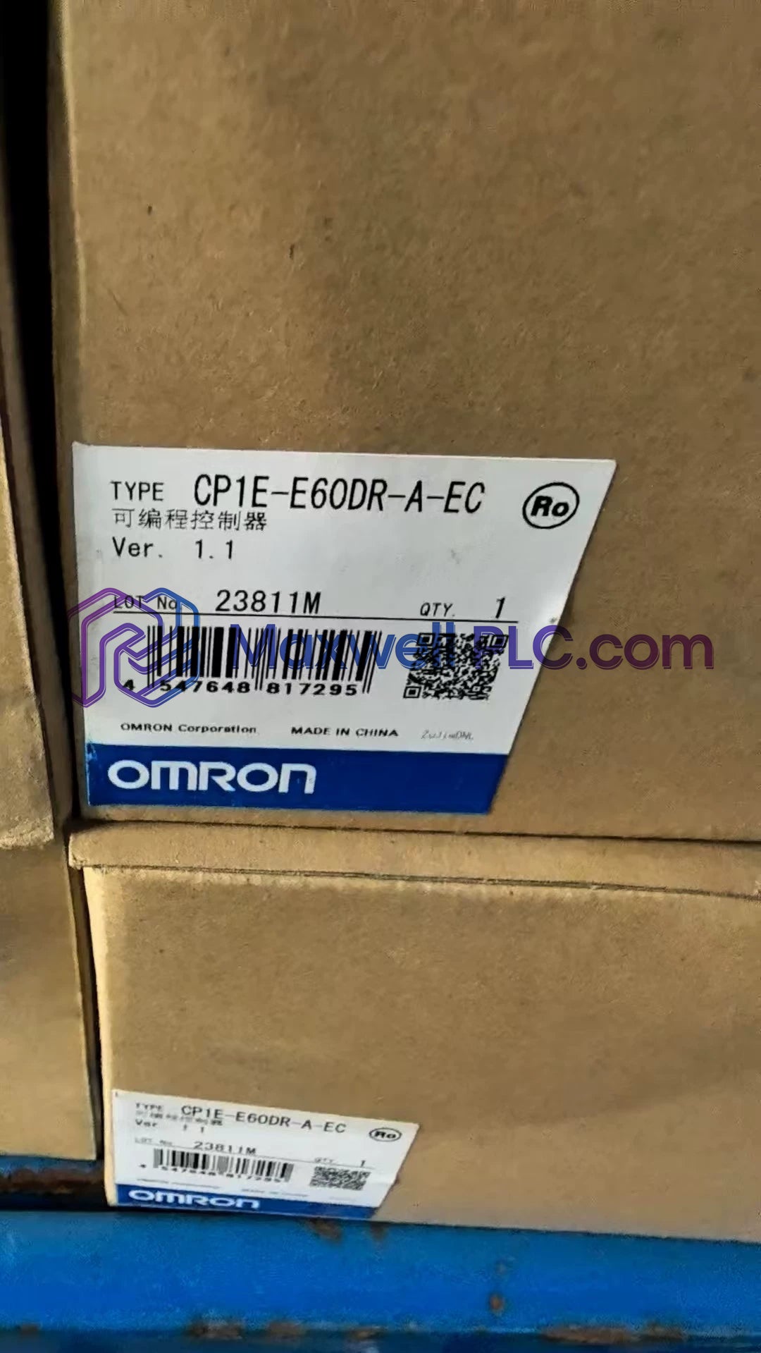 Omron CP1E-E60DR-A-EC CPU Unit SYSMAC CP1E Series