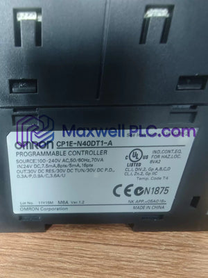 Omron CP1E-N40DT1-A CPU Unit SYSMAC CP1E Series