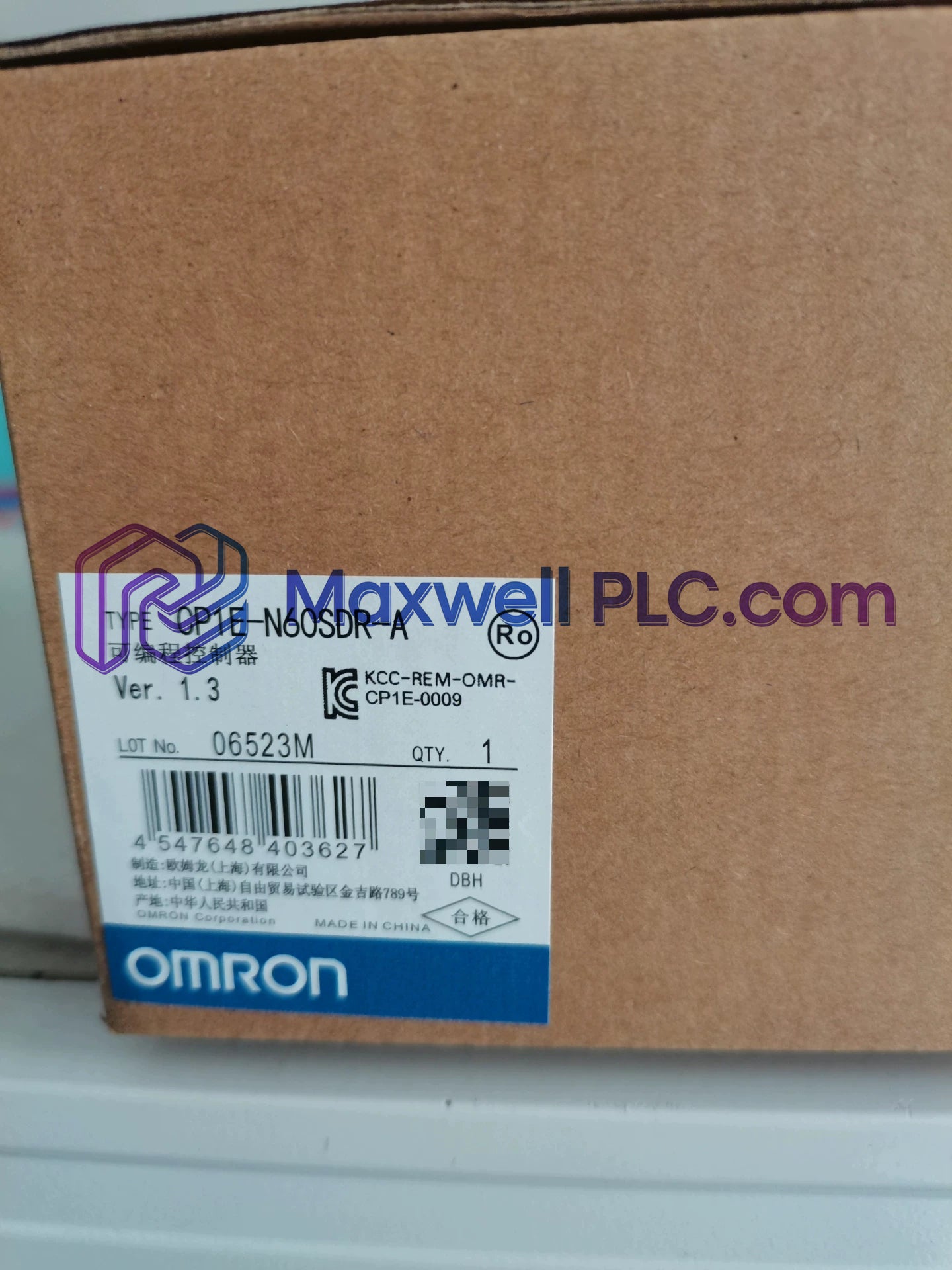 Omron CP1E-N60SDR-A Programmable Controller SYSMAC CP1E Series