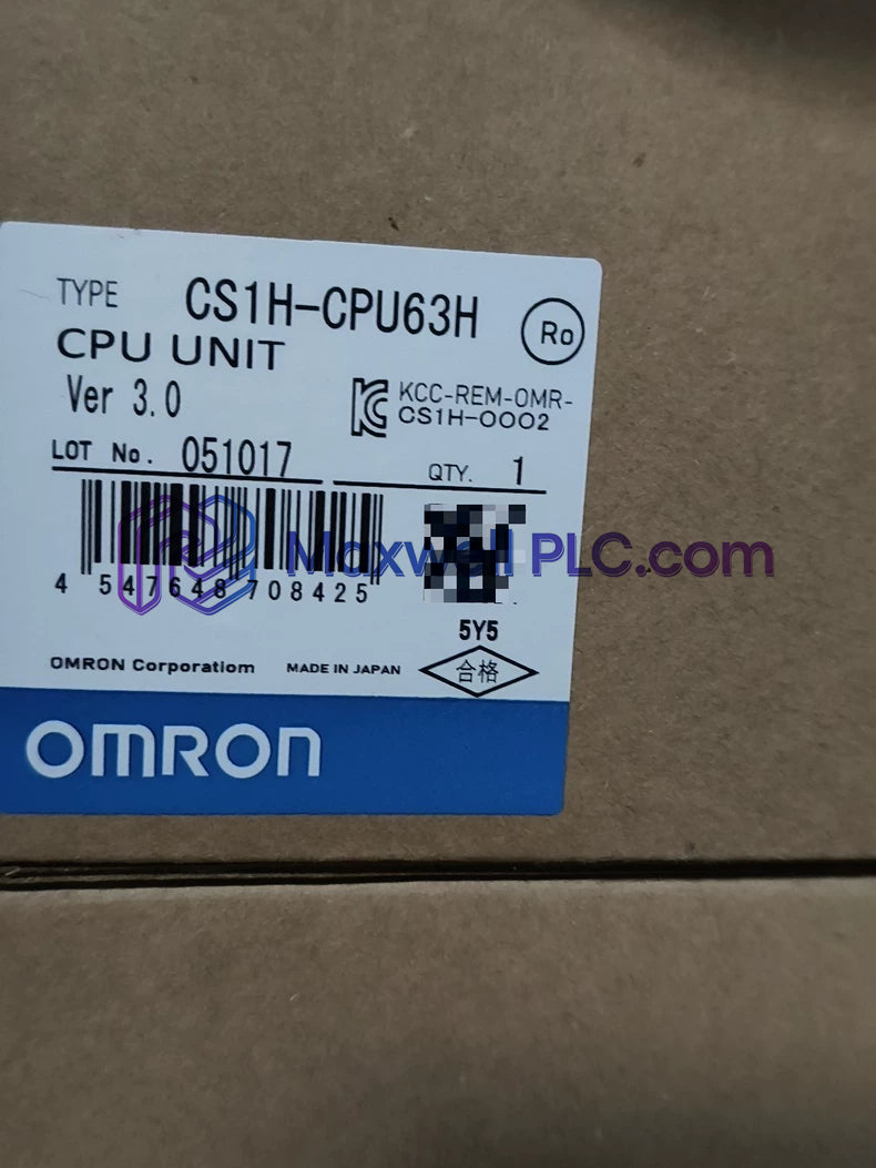 CS1H-CPU63H Omron CPU Unit SYSMAC CS1 Series