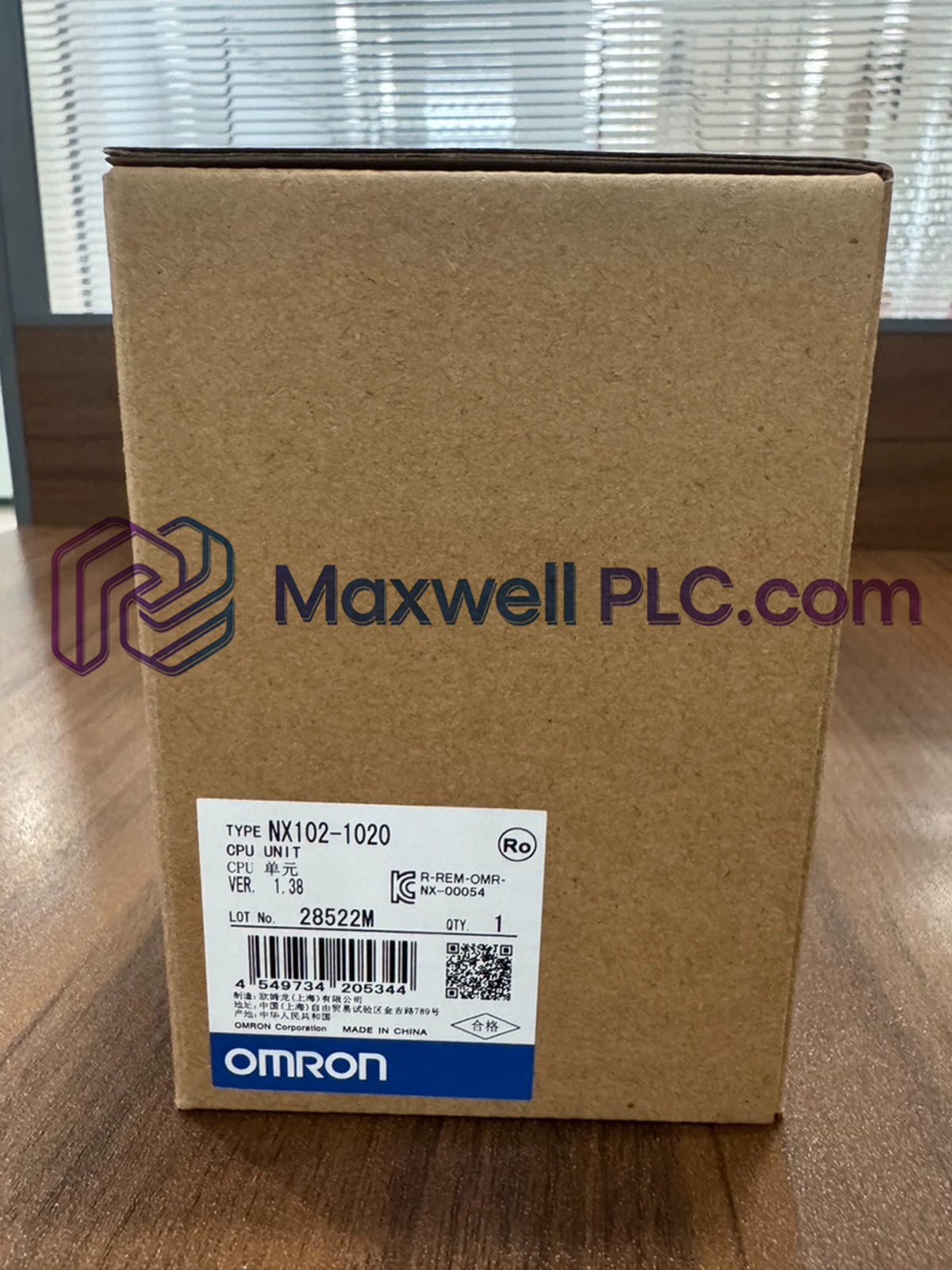 NX102-1020 وحدة المعالجة المركزية المعيارية من سلسلة Omron Sysmac NX1