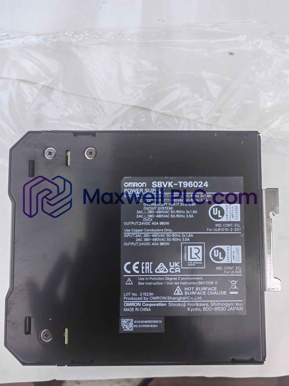 Omron S8VK-T96024 Switch Mode Power Supply S8VK Series