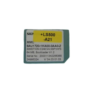 Tarjeta de memoria SIMOTION C MMC de 64 MB 6AU1720-1KA00-0AA0-Z Medios del sistema Siemens