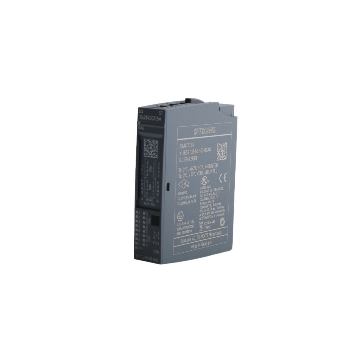 6ES7132-6BH00-0BA0 Siemens SIMATIC ET 200SP Digital Output Module DQ 16x24VDC/0.5A ST
