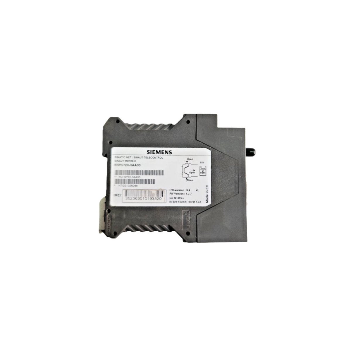 6NH9720-3AA00 Siemens SINAUT MD720-3 GSM/GPRS Mobile Radio Modem
