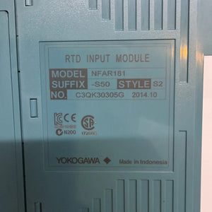 Yokogawa NFAR181-S50 RTD Input Module (12-Channel, Pt100)