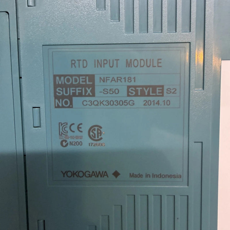 Yokogawa NFAR181-S50 RTD Input Module (12-Channel, Pt100)